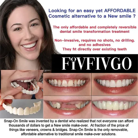 😁 Smile Fit Flex Cosmetic Teeth Denture 😁 - Special Offer For Today