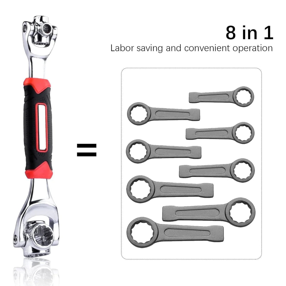 Universal Multi-Function 48-in-1 Stainless Steel Spanner