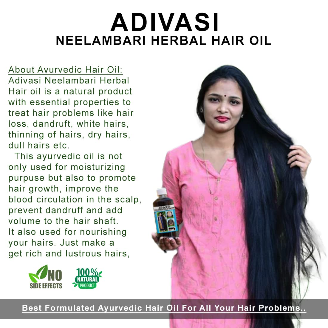 ☘ Original Adivasi Herbal Hair Oil 💥Buy 1 Get 1 Free💥50% Off Today Only