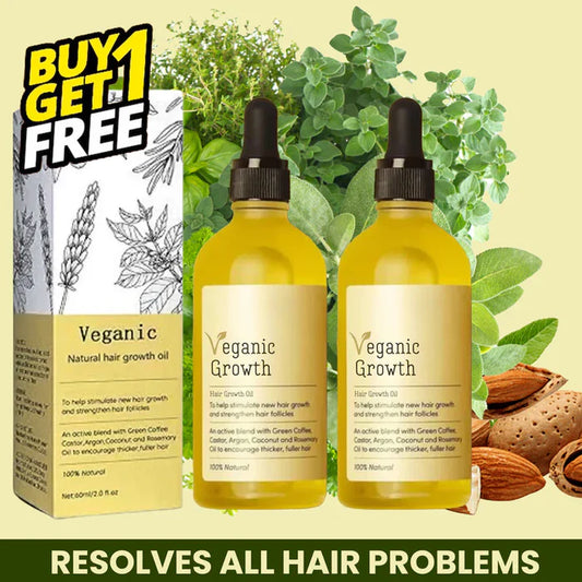 Veganic Natural Hair Growth Oil - (Buy 1 Get 1 Free🔥) - LIMITED STOCK BUY NOW