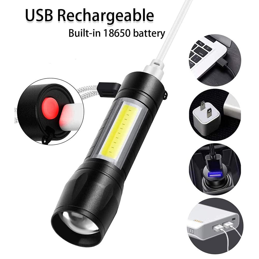 Mini Rechargeable High😍 Quality LED Flashlight -✨ Flat 50% Off😍