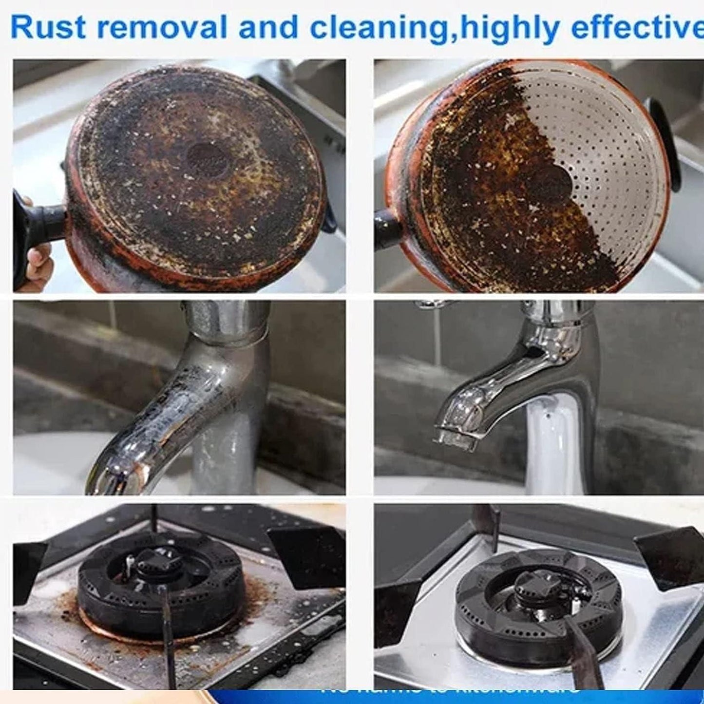 🤩SALE🏃‍♂️FLAT 50% OFF🔥 Foam Rust Remover! Kitchen All-Purpose Cleaning Powder