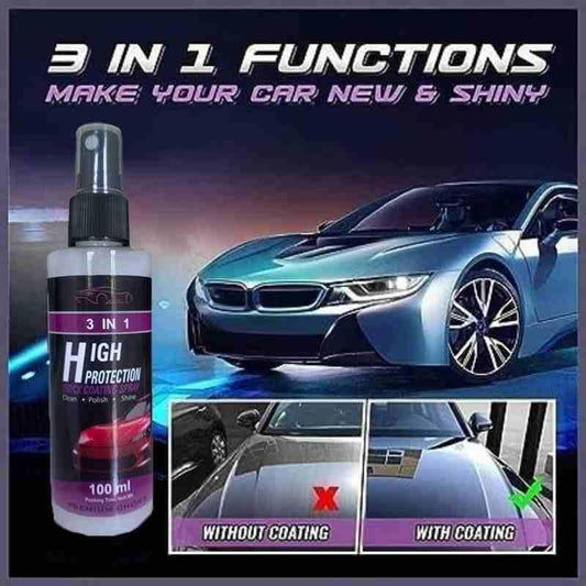 😍3 in 1 High Protection Quick Car Ceramic Coating Spray🫧 - ⚡BUY 1 GET 1 FREE⚡