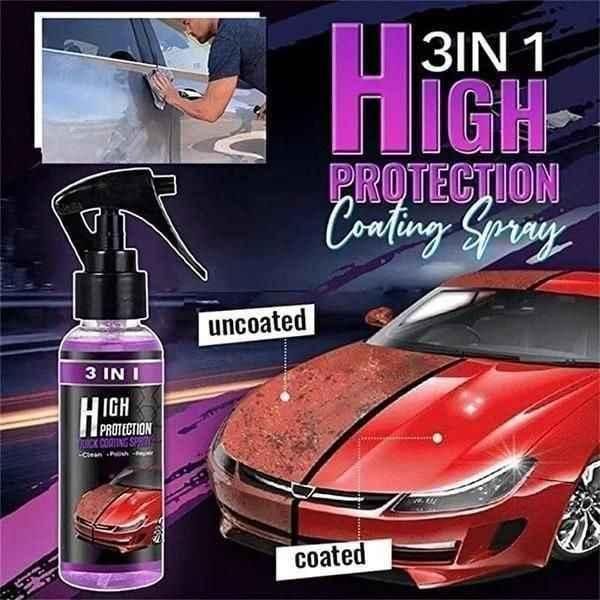 😍3 in 1 High Protection Quick Car Ceramic Coating Spray🫧 - ⚡BUY 1 GET 1 FREE⚡